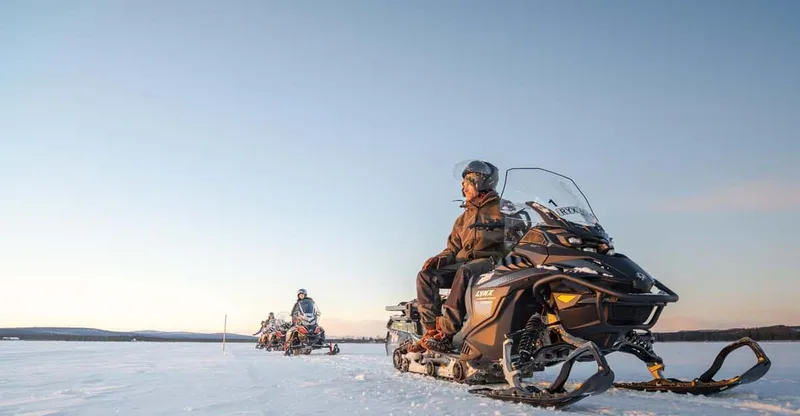 Small-Group Daytime Snowmobile Adventure in Lapland — snowmobile tour in Kiruna