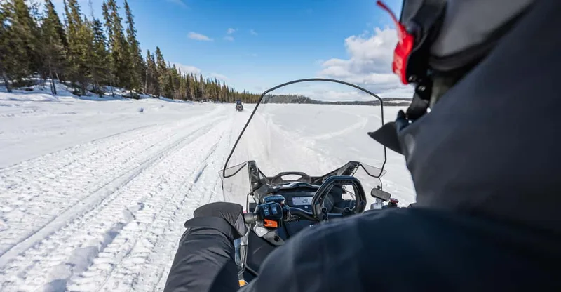 Guided Snowmobile Tour with Coffee Break — snowmobile tour in Kiruna