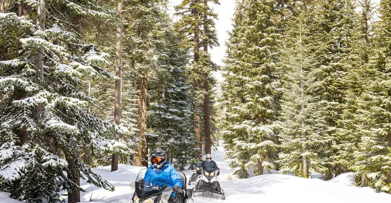 Snowmobile tours in Lake Tahoe