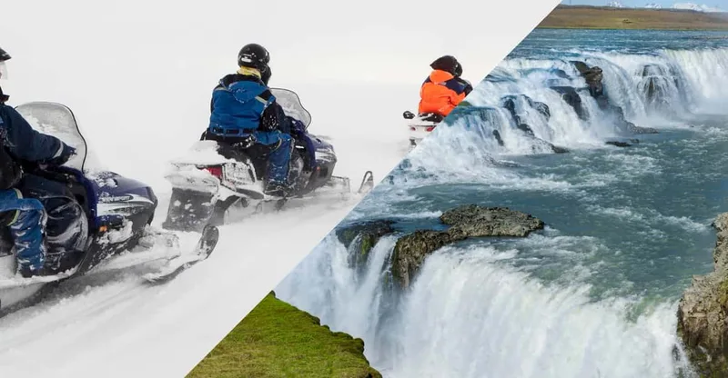 Superjeep Golden Circle and Glacier Snowmobile Tour — snowmobile tour in Reykjavik