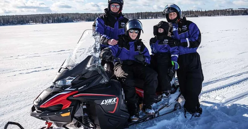 Family Snowmobiling Trip — snowmobile tour in Rovaniemi