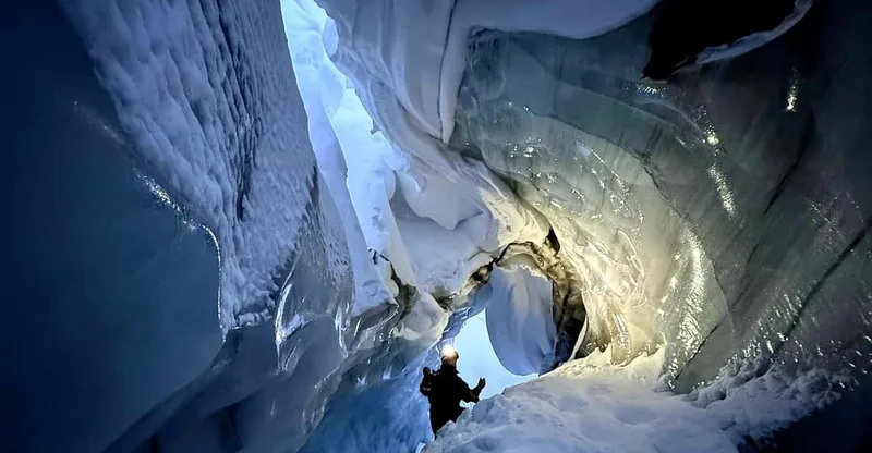 Snowmobile Adventure and Ice Cave Exploration — snowmobile tour in Svalbard